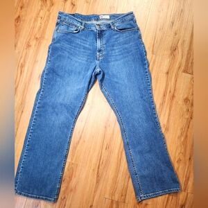 Wrangler Men’s Relaxed Boot Jeans 36x30 Blue Denim Comfort Fit